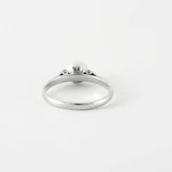 Bague Or blanc Perle de culture