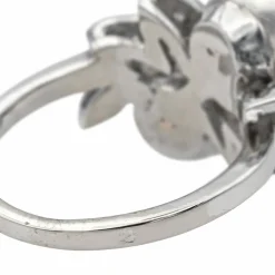 Bague Or blanc Perle de culture, Diamant