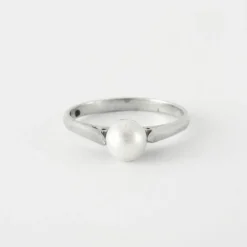 Bague Or blanc Perle de culture
