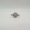 Bague or blanc, platine, diamants taille ancienne