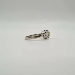 Bague or blanc, platine, diamants taille ancienne