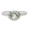 Bague Or blanc Prasiolite