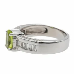 Bague Or blanc Péridot