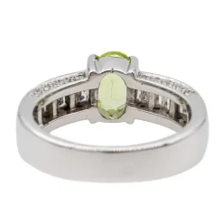 Bague Or blanc Péridot