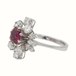 Bague Or blanc Rubis