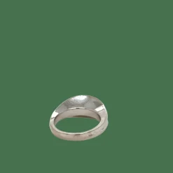 Bague or blanc, rubis, diamants