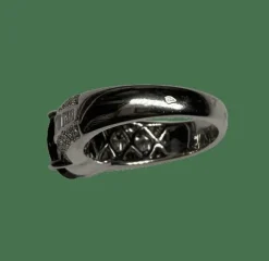 BAGUE OR BLANC RUBIS ET DIAMANTS