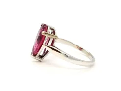 Bague Or blanc Rubélite