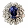 Bague or blanc Saphir