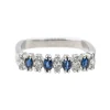 Bague Or blanc Saphir