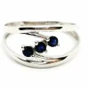 Bague Or blanc Saphir