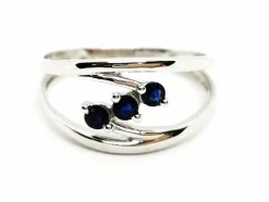 Bague Or blanc Saphir