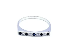 Bague Or blanc Saphir
