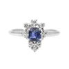 Bague Or blanc Saphir