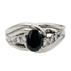 Bague Or blanc Saphir