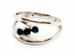 Bague Or blanc Saphir