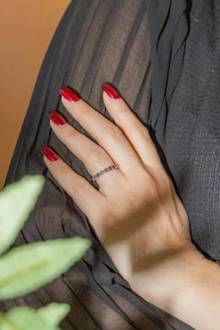 Bague Or Blanc Saphir