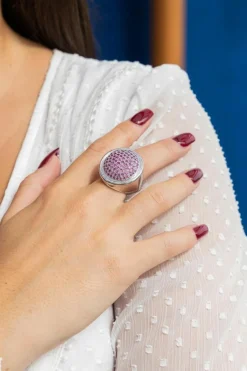 Bague Or blanc Saphir