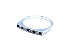 Bague Or blanc Saphir