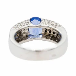 Bague Or blanc Saphir