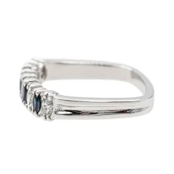 Bague Or blanc Saphir