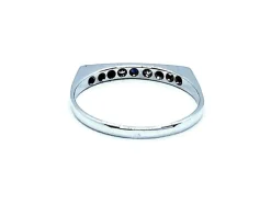 Bague Or blanc Saphir