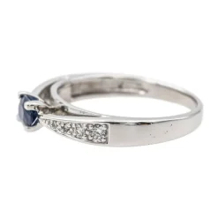 Bague Or blanc Saphir