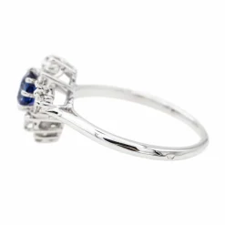 Bague Or blanc Saphir
