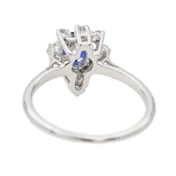 Bague Or blanc Saphir