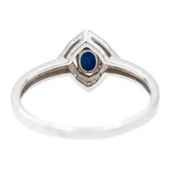 Bague Or blanc Saphir
