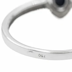 Bague Or blanc Saphir