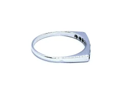 Bague Or blanc Saphir