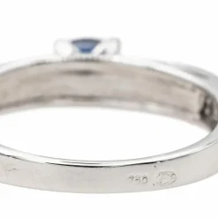 Bague Or blanc Saphir