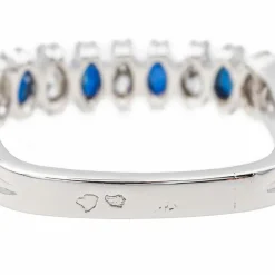 Bague Or blanc Saphir