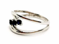 Bague Or blanc Saphir