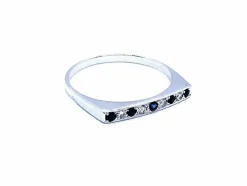 Bague Or blanc Saphir