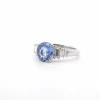Bague or blanc saphir de ceylan et diamants