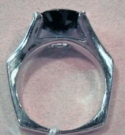 Bague Or blanc Saphir Diamants