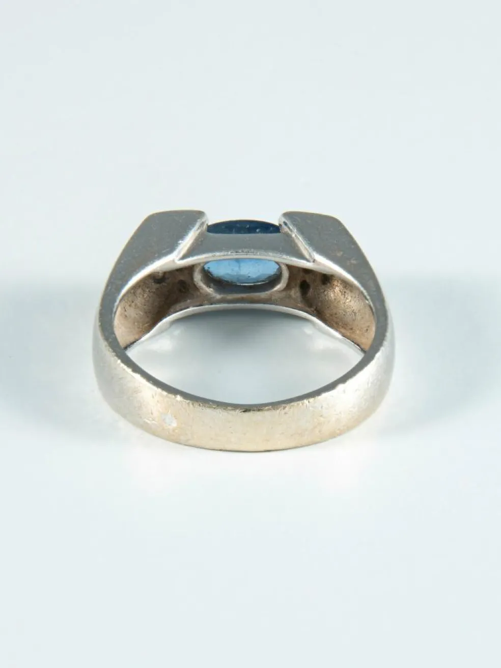 Bague or blanc Saphir et Diamants