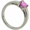 Bague Or Blanc Saphir Rose