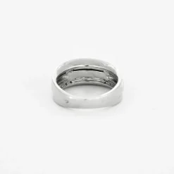 Bague Or Blanc Saphirs Diamants