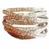 Bague or blanc sertie de diamants en pavage pour 1,73 carats