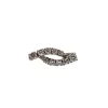 Bague or blanc sertie de diamants naturels