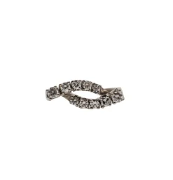 Bague or blanc sertie de diamants naturels