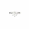 Bague or blanc solitaire 1,10ct