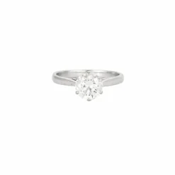 Bague or blanc solitaire 1,10ct