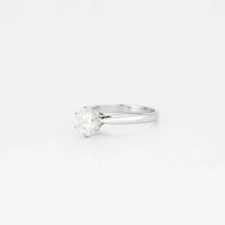 Bague or blanc solitaire 1,10ct