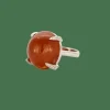 Bague or blanc spessartite