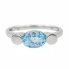 Bague Or blanc Topaze