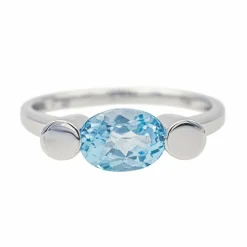 Bague Or blanc Topaze